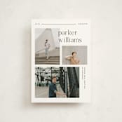 "Margins" - Graduation Announcements in Onyx by Pixel and Hank - Front