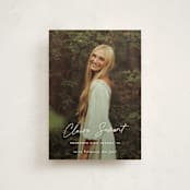"Journal " - Graduation Announcements in Snow by Sara Hicks Malone - Front