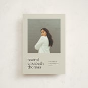 "Minimal Modern" - Graduation Announcements in Sand by JoAnn Jinks - Front