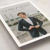 "Class" - Graduation Announcements in Charcoal by Nicole Walsh - Detail