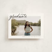 "Alignment" - Graduation Announcements in Onyx by Ashley DeMeyere - Front