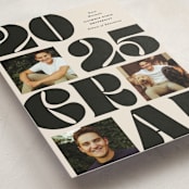 "Vintage Bold" - Graduation Announcements in Cream by Baumbirdy - Detail