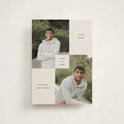 "Bright Modern" - Graduation Announcements in Moon by Kelly Watkins - Front
