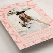 "Pink Graduation Announcement" - Graduation Announcements in Petal by Aubrey Fairchild - Detail