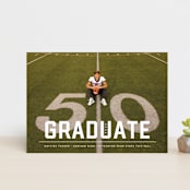 "Upward" - Graduation Announcements in Alabaster by Erica Krystek - Front