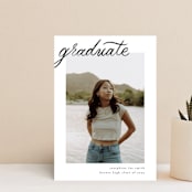 "Alignment" - Graduation Announcements in Onyx by Ashley DeMeyere - Front