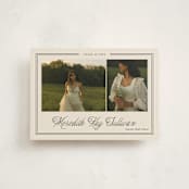 "Timeless Border" - Graduation Announcements in Almond by Brianne Larsen - Front