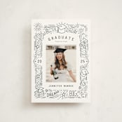 "Dream Big Grad" - Graduation Announcements in Snow by Stephanie Hawkes - Front