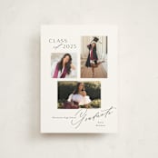 "Aspire" - Graduation Announcements in Cotton by Melanie Kosuge - Front