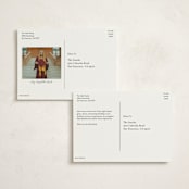 "Strength" - Graduation Announcements in Snow by Sarah Curry - Back of Card Options