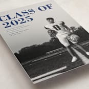 "Bold Headline" - Graduation Announcements in Midnight by Emily Sabol Goss - Detail