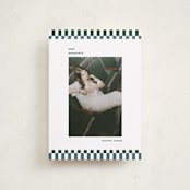 "Checked Out" - Graduation Announcements in Pine by Rachel Cassel - Front
