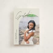 "Arc Over" - Graduation Announcements in Vanilla by Pixel and Hank - Front