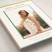 "Color Frame" - Graduation Announcements in Candy by Kelly Watkins - Detail