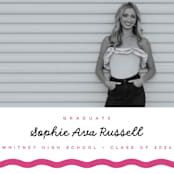 "wavy border" - Graduation Announcements in Bubblegum by Emily Sabol Goss - Detail