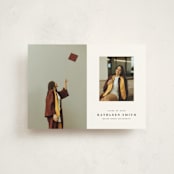 "Go Far" - Graduation Announcements in Salt by Joyce Pinheiro - Front