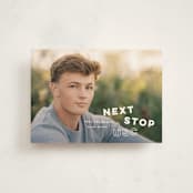 "next stop" - Graduation Announcements in Pearl by Sara Hicks Malone - Front