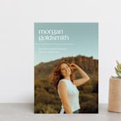 "morgan" - Graduation Announcements in Ivory by Ellen Schlegelmilch - Front