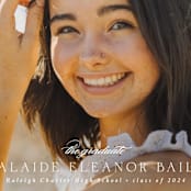 "graceful" - Graduation Announcements in Cotton by Emily Sabol Goss - Detail