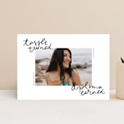 "Tassel turned, diploma earned" - Graduation Announcements in Noir by Abbigail Lim - Front