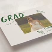"Playful" - Graduation Announcements in Avocado by Vera Lim - Detail