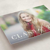 "Timeless Grad" - Graduation Announcements in Pebble by Katy Shen - Detail