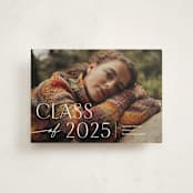 "Contemplate" - Graduation Announcements in Snowberry by Pixel and Hank - Front