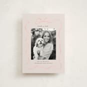 "Ribbon Frame" - Graduation Announcements in Blush by Itsy Belle Studio - Front