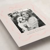 "Ribbon Frame" - Graduation Announcements in Blush by Itsy Belle Studio - Detail