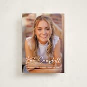 "Signature Grad" - Graduation Announcements in Linen by Erica Krystek - Front