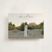 "high script" - Graduation Announcements in Onyx by Eric Ransom - Front