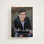 "Signed" - Graduation Announcements in Pearl by Sara Hicks Malone - Front
