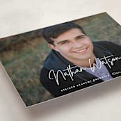"Signed" - Graduation Announcements in Pearl by Sara Hicks Malone - Detail
