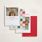 "Grad Party" - Graduation Party Invitations in Confetti by Pixel and Hank - Back of Card Options