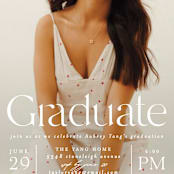 "Typeset" - Graduation Party Invitations in Dove by Erin L. Wilson - Detail