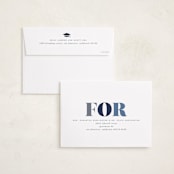 "In Vogue" - Graduation Party Invitations in Navy by Hooray Creative - FREE Recipient Addressing