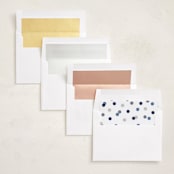 "In Vogue" - Graduation Party Invitations in Navy by Hooray Creative - Envelope Liner Options