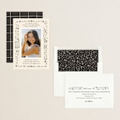 "Iconic" - Graduation Party Invitations in Sand by Creo Study - Assembled