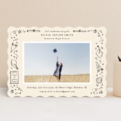 "Iconic" - Graduation Party Invitations in Sand by Creo Study - Front