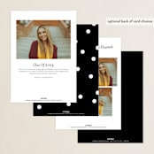 "classic party" - Graduation Party Invitations in Cotton by Creo Study - Back of Card Options