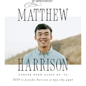 "Posh Party" - Graduation Party Invitations in Tuxedo by Pink House Press - Detail