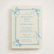 "Mediterraneo" - Graduation Party Invitations in Ocean by Pati Cascino - Front