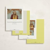 "Campania" - Graduation Party Invitations in Limone by Megan Davis - Back of Card Options