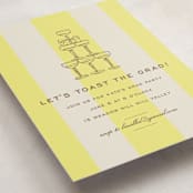 "Campania" - Graduation Party Invitations in Limone by Megan Davis - Detail