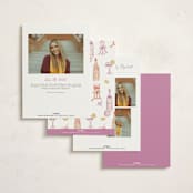 "cocktails and laughter" - Graduation Party Invitations in Orchid by Cass Loh - Back of Card Options