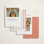 "Confetti party" - Graduation Party Invitations in Rainbow by Creo Study - Back of Card Options