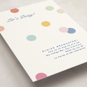 "Confetti party" - Graduation Party Invitations in Rainbow by Creo Study - Detail