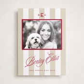 "Bexley" - Graduation Announcement Photo Mount Cards in Parchment by Susan Zinader - Front