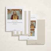 "Bexley" - Graduation Announcement Photo Mount Cards in Parchment by Susan Zinader - Back of Card Options