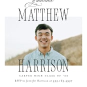 "Posh Party" - Graduation Party Invitations in Tuxedo by Pink House Press - Detail